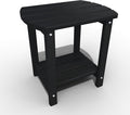 Adirondack Outdoor Side Table, 2-Tier Sturdy Patio End Table Weather Resistant by THOEOE