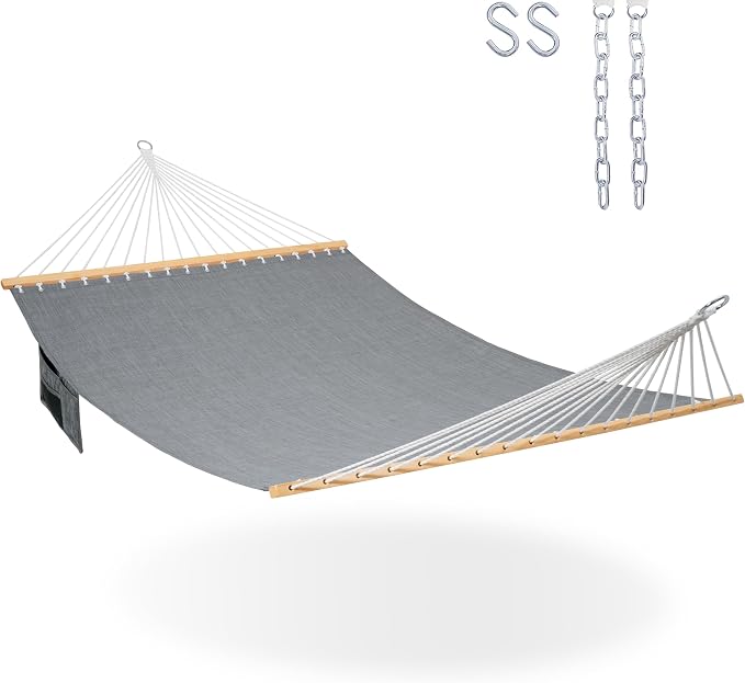 Lazy Daze Hammocks 11 FT Double Outside Hammock Quick Dry Olefin Fabric Hammock by LazyDazeHammocks
