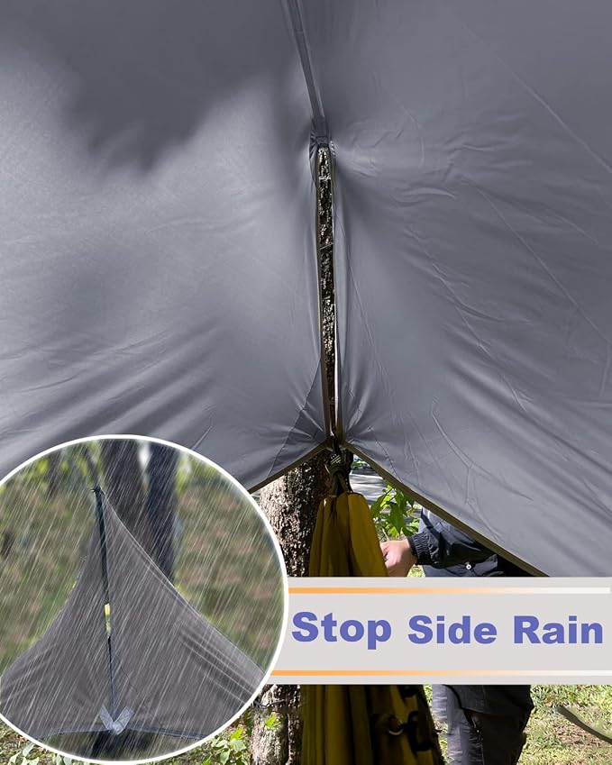 Sunyear Camping Hammock, Portable Single & Double Hammock - Image 6