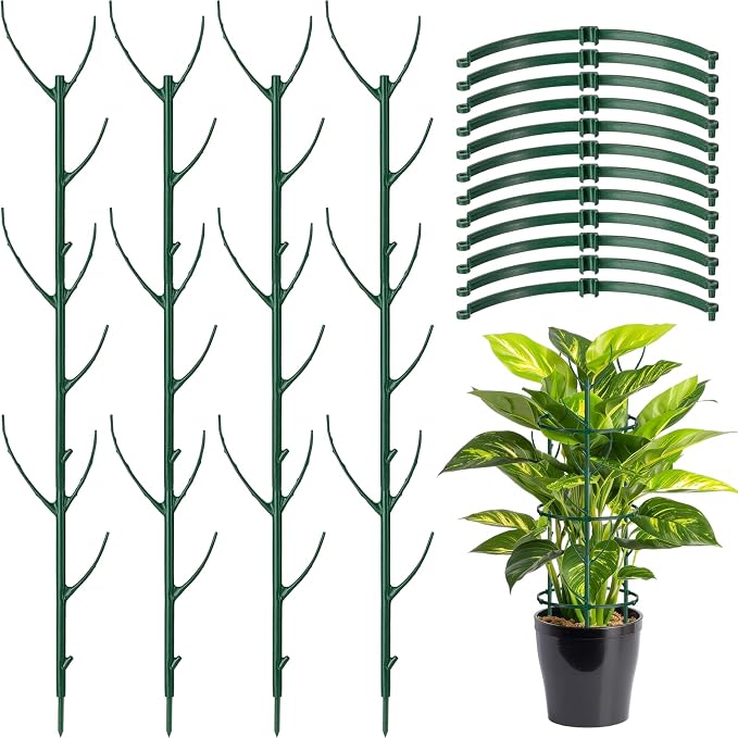 12 Pack Plant Support Stake Half Round Plant Support by BUYNOW