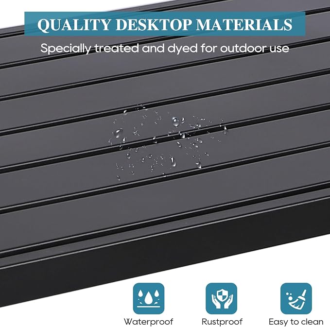 Outdoor Bar Table, Patio Console Pub Height Table - Image 6