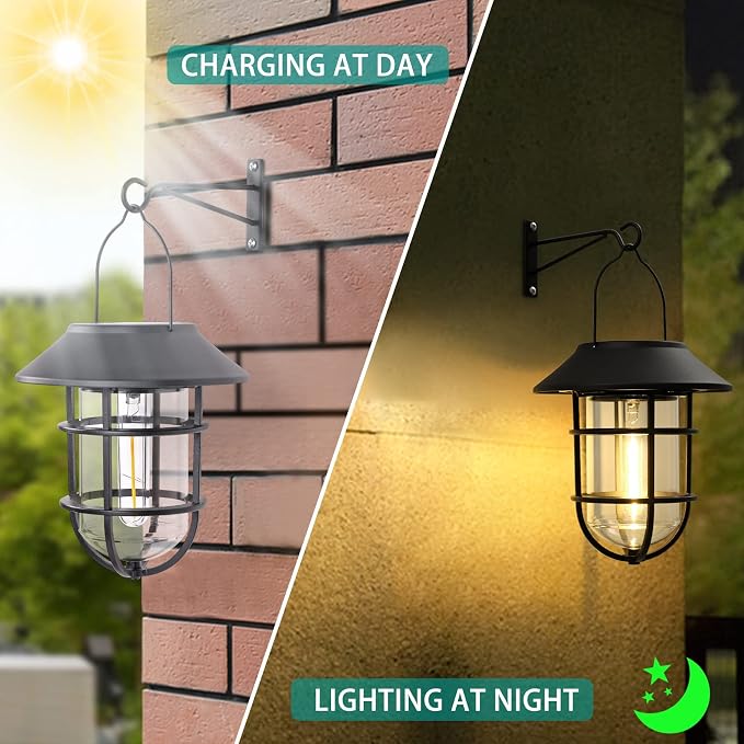Upgrade Solar Outdoor Lights, Hanging Lantern, Waterproof Solar Lights - Image 4