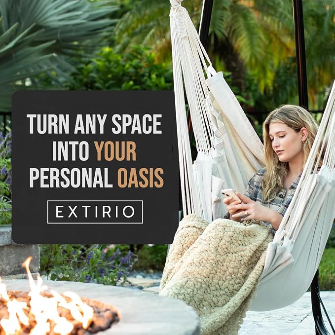 Hanging Hammock Chair Swing – Hanging Chair Outdoor & Indoor - Image 9