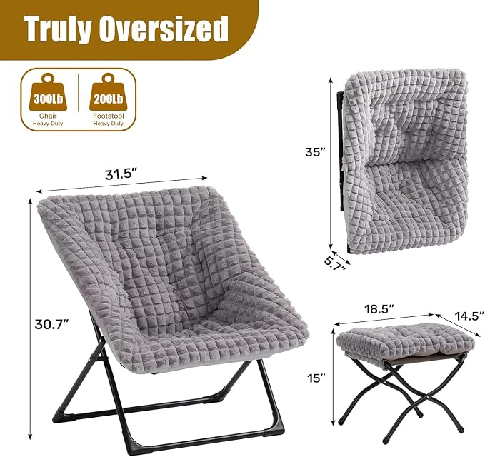HollyHOME X-Large Saucer Chair - Image 3