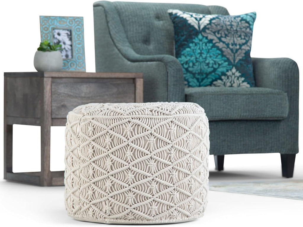 SIMPLIHOME Coates Round Pouf - Image 9