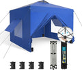 Sophia & William Canopy Tent Pop Up 10x10 ft One Person Push Set Up Canopies by SophiaWilliam