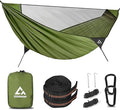 Camping Hammock with Mosquito Net – Portable Parachute Nylon Backpacking by CROSSHIP