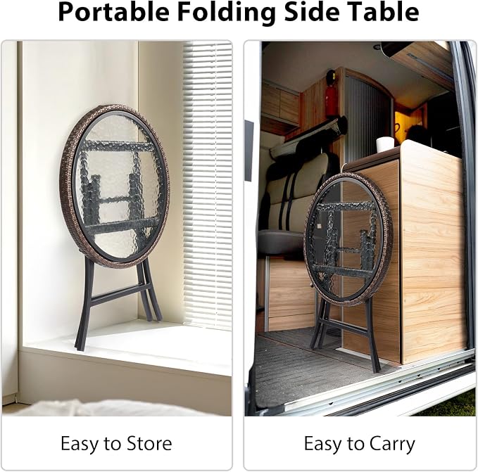 Outvita Folding Outdoor Side Tables - Image 6