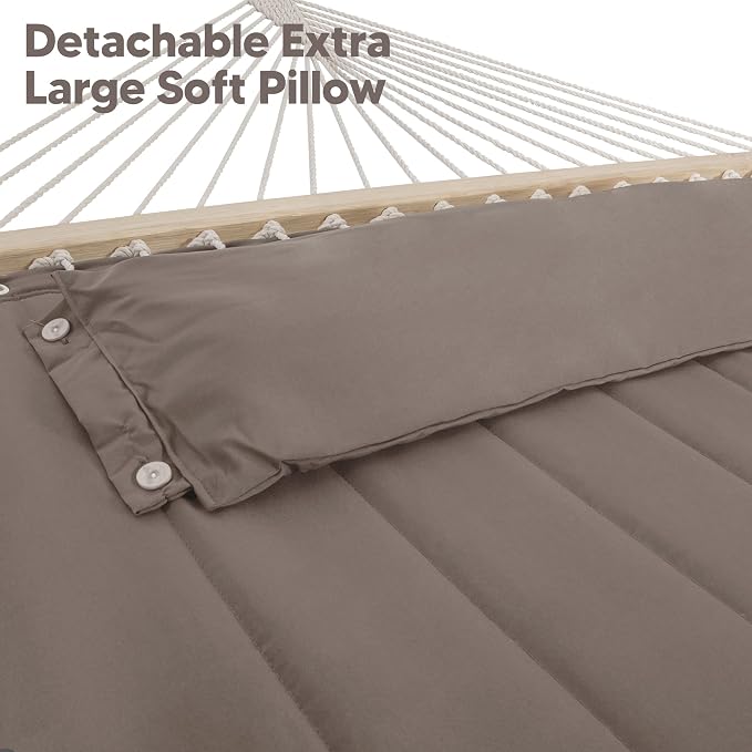 SUNCREAT 55 Inch Extra Large Double Hammock - Image 4