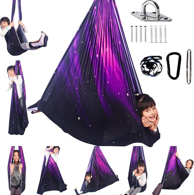 Sensory Swing for Kids Indoor and Outdoor Therapy Cuddle Swing Snuggle Hammock by HiCamer