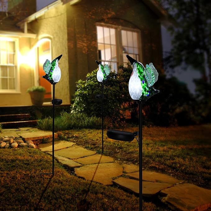 Afirst Decorative Solar Lights Outdoor Solar Hummingbird Stake Lights Hand - Image 4