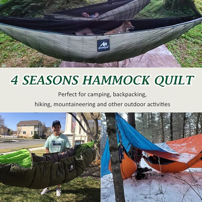 AYAMAYA Single & Double Hammock Underquilt Full Length Big Size Under Quilts - Image 7