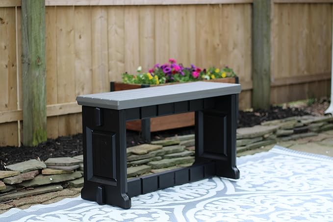 Bench, Deep Grey Top with Black Sides, 1 Pack - Image 4