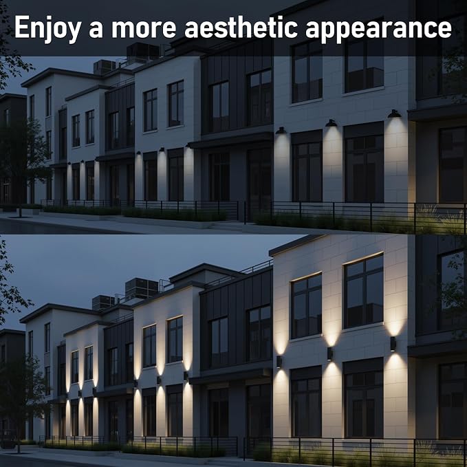 LEONLITE Modern Outdoor Cylinder Wall Lights 22", Porch Light in 2 Lights - Image 7