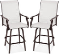 Best Choice Products Set of 2 Swivel Barstools, Bar Height Outdoor Chairs by BestChoiceProducts