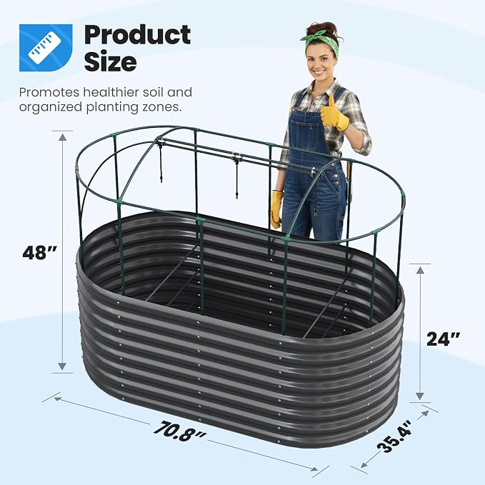 Quictent Galvanized Raised Garden Bed Kit - Image 7