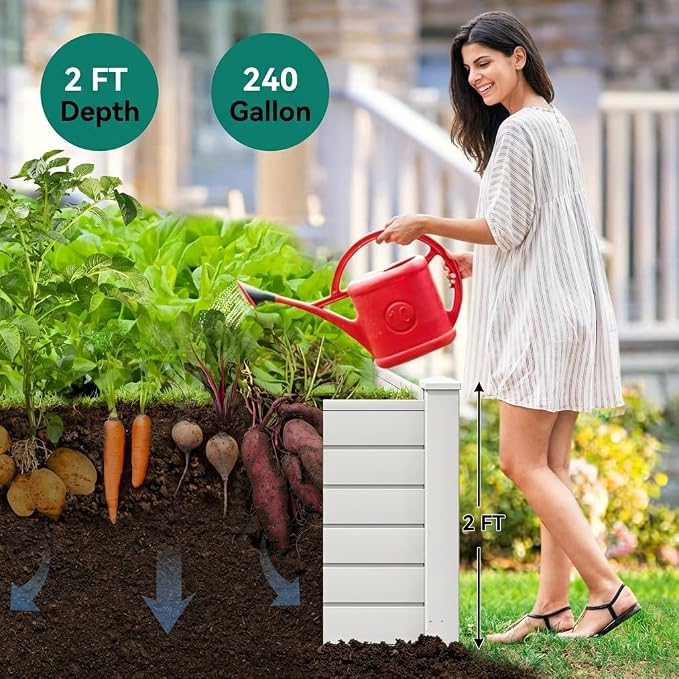 YITAHOME 4x4x2 FT Plastic Raised Garden Bed Kit, Large Outdoor Above Ground - Image 3