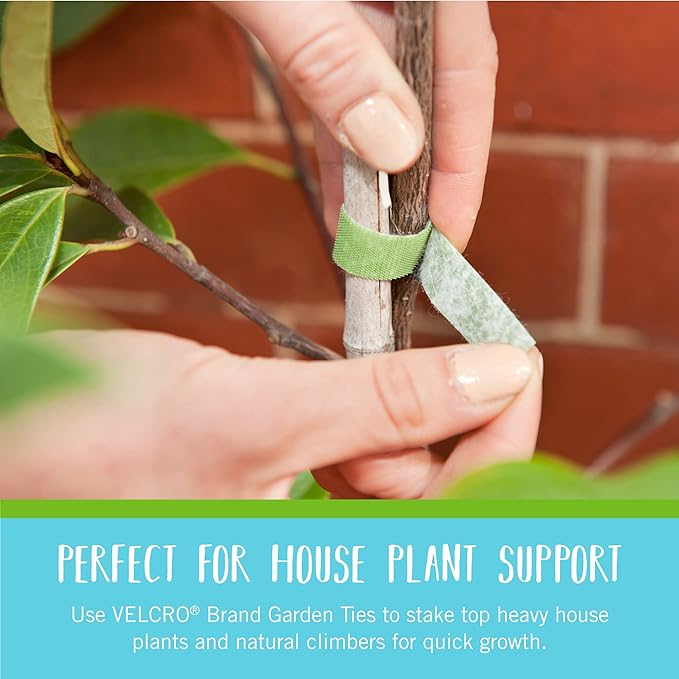 Velcro Brand Adjustable Plant Ties | 75 ft x 1/2 in Green Garden Tape | Reusable - Image 5