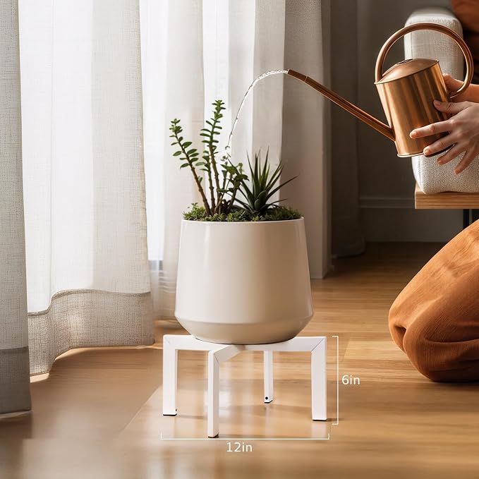 IZIDDO Plant Stand Indoor Outdoor, Metal Mid-Century Pot Stand, Modern Plant - Image 3