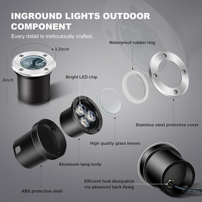 4Pack 3W Low Voltage Landscape Lights - Image 3
