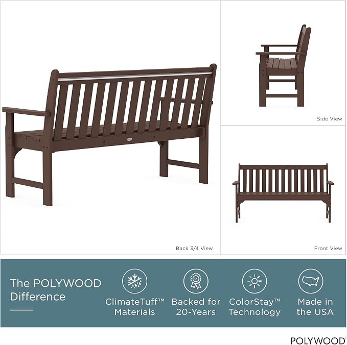 POLYWOOD GNB60MA Vineyard 60" Bench - Image 4