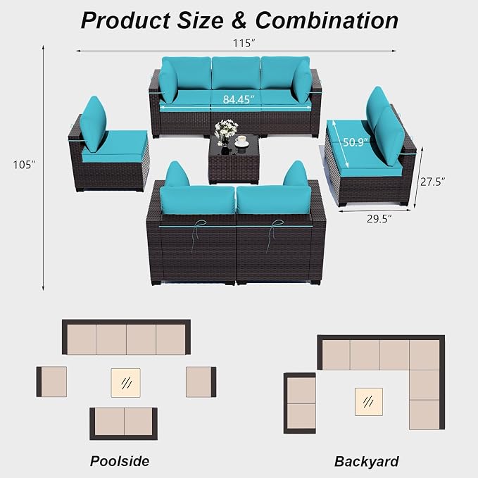 ALAULM Patio Furniture Set - Image 6