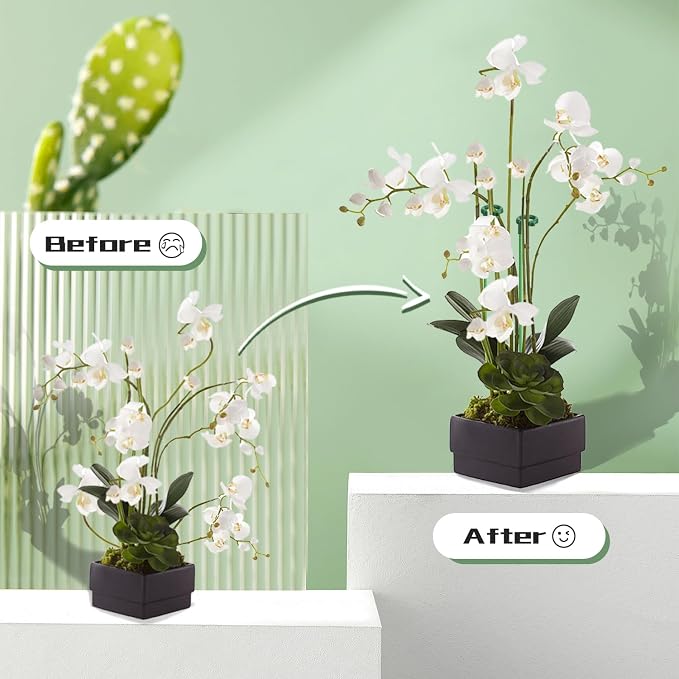 Invisible Plant Sticks 17 inch &11 inch SupKing 16Pcs Orchid Stakes - Image 3
