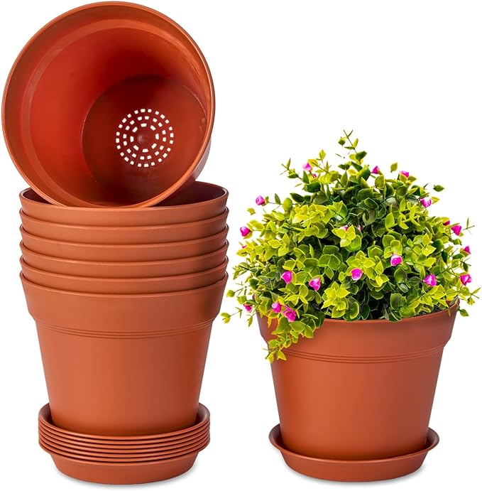 homenote Plant Pots, 7.5 Inch Flower Pots by HOMENOTE