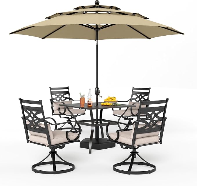 PHI VILLA Outdoor Patio Dining Set - Image 9