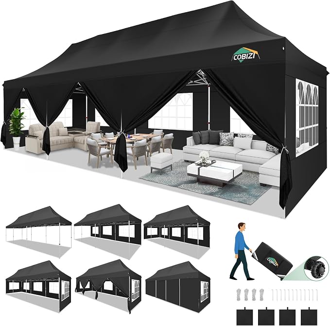 COBIZI Canopy Tent 10x30 Pop Up Canopy by COBIZI