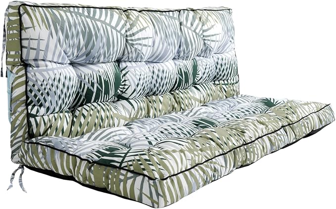 Outside Benches Cushion with Backrest, Thicken Waterproof Swing Cushions 2/3 by Unknown