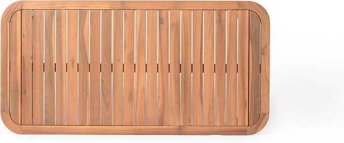 Christopher Knight Home Walla Patio Acacia Wood Coffee Table, Solid Wood - Image 8