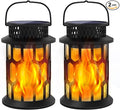 Solar Lights for Outside, Upgraded Solar Lanterns Flickering Flame Outdoor by Labensanwa