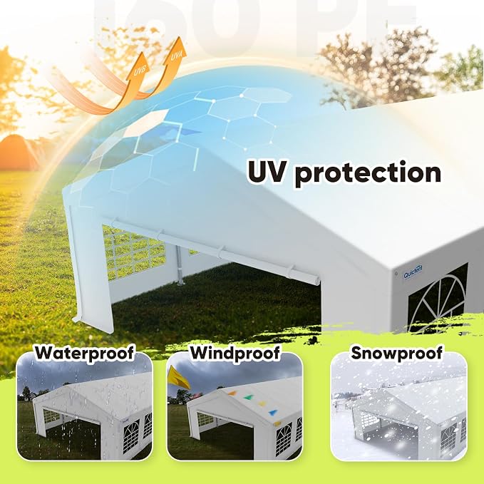 Quictent 20x30ft Party Tent Heavy Duty Outdoor Canopy Tent Carport Wedding - Image 9