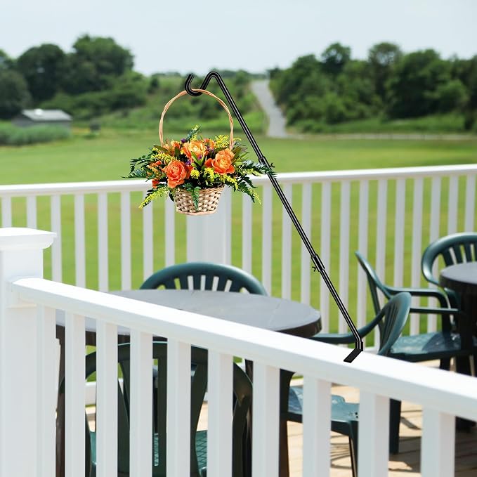 FEED GARDEN [Upgrade Version 2 Pack Bird Feeder Hanger Adjustable 43 Inch Deck - Image 6