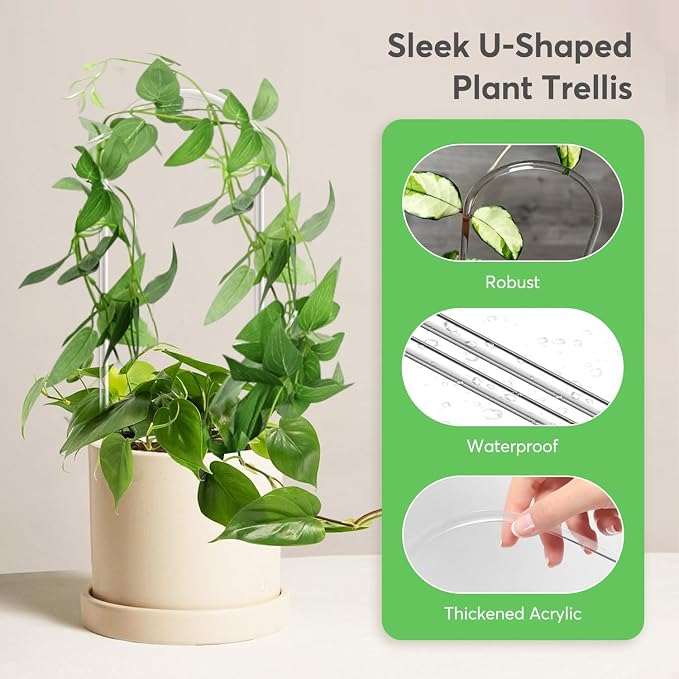 2 Pack Thickened U-Shaped Acrylic Trellis - Image 2