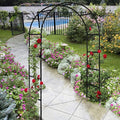 Garden Arch Trellis, Metal Pergola Arbor, Wedding Arch Flowers Frame Backdrop by Siuchuen