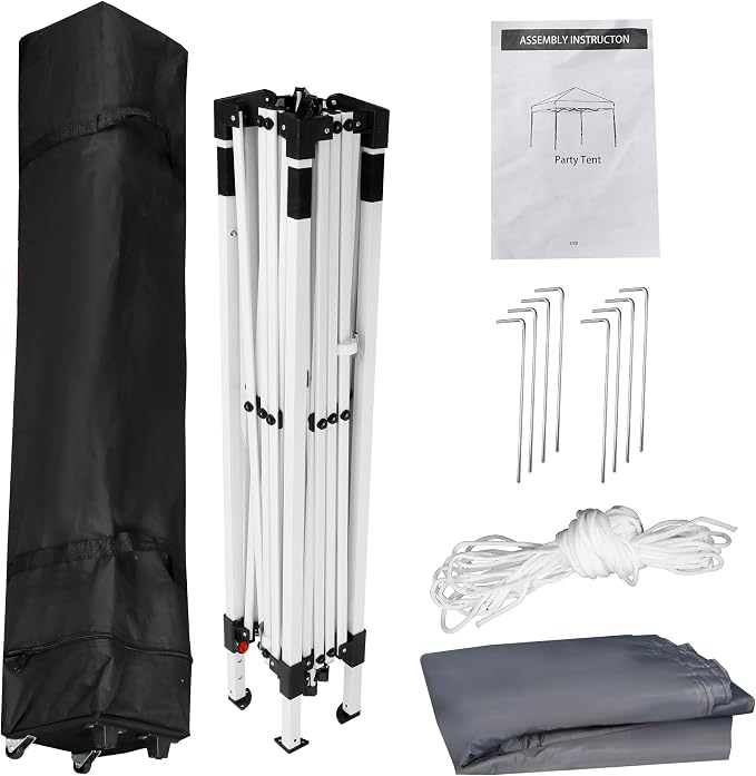 ZENY 10x10 Pop Up Canopy Tent Easy Set-up Outdoor Patio Canopy Adjustable - Image 9