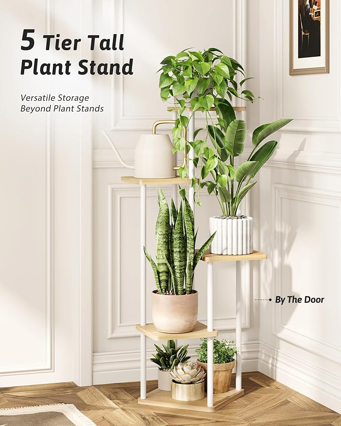 Tall Plant Stand Indoor 5 Tiered Plant Shelf - Image 4
