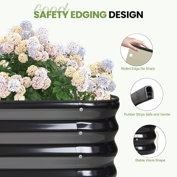 5-in-1 Adjustable Raised Garden Bed Kit | Galvanized Planter Boxes - Image 4