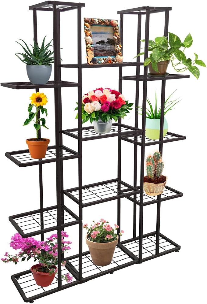 MTB Garden 5 Tier 14 Potted Metal Large Plant Stand - Image 2