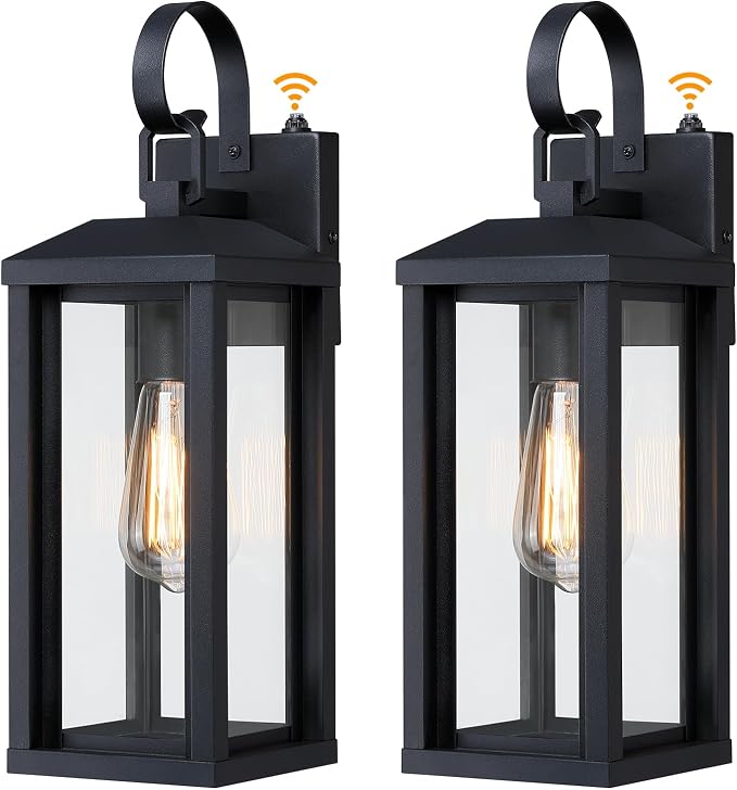 17" Dusk to Dawn Large Outdoor Wall Lights 2-Pack, Anti-Rust Modern Framhouse - Image 9