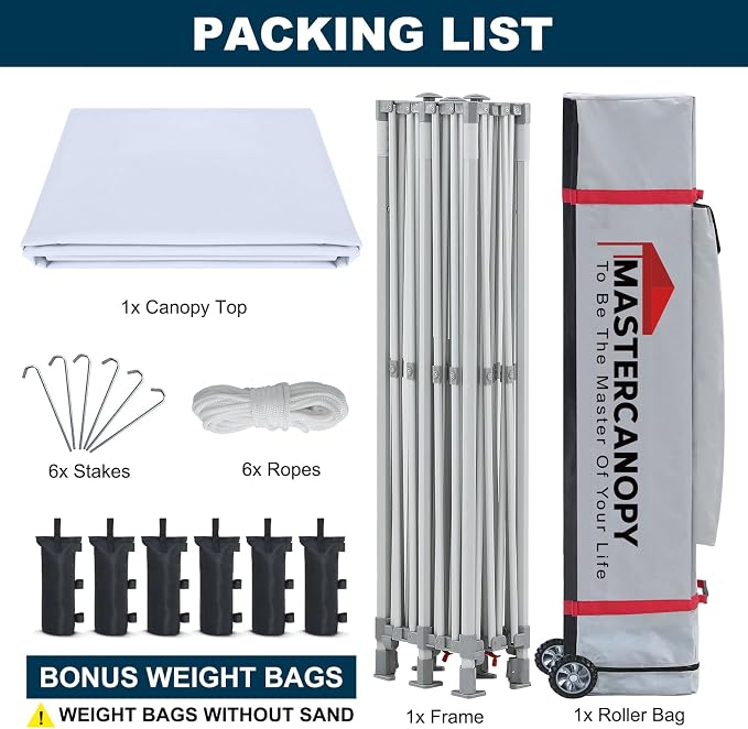 MASTERCANOPY Pop Up Canopy Tent Commercial Grade 10x20 Instant Shelter - Image 9