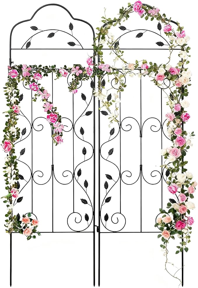 hogardeck Metal 60 * 18in Garden Trellis 2-Packs by HOGARDECK