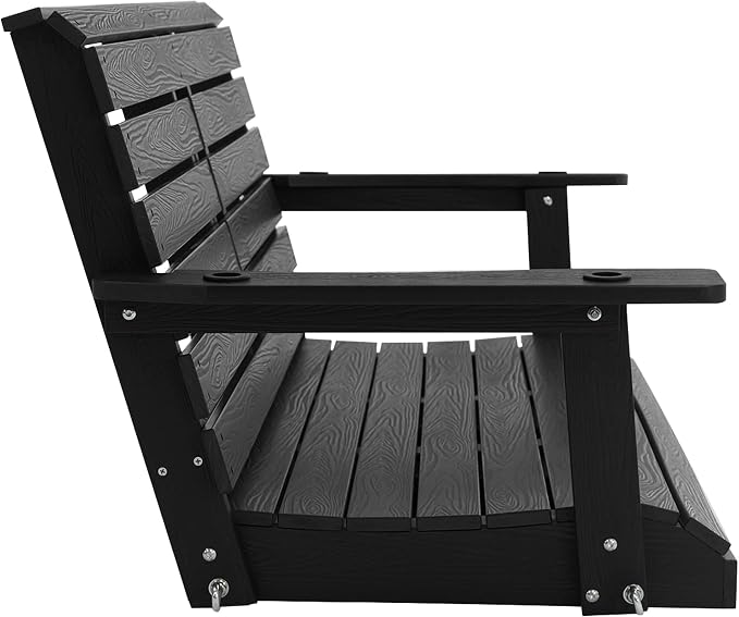 Poly Lumber 2-Seat Porch Swing, HIPS 4.5-Feet Bench Swing - Image 8