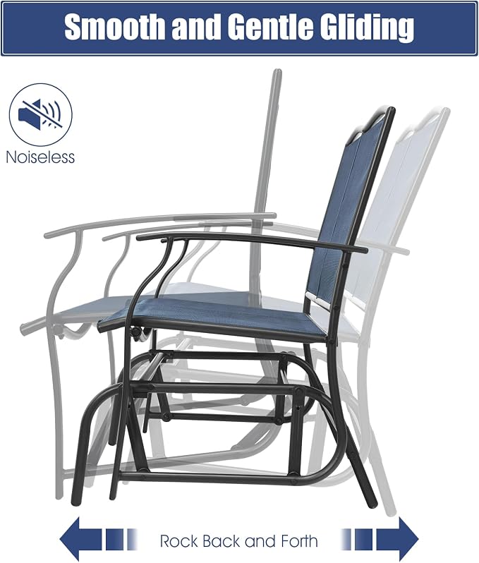 Giantex Outdoor Glider Bench, Patio Glider Bench - Image 4