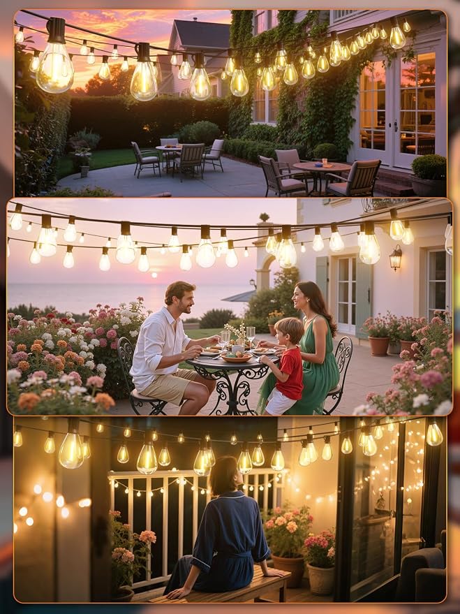 luckystyle 200FT LED Outdoor String Lights - Image 7