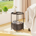 Garden 4 you Small Side Table, Mini Round End Table, Tray Table by Garden4you