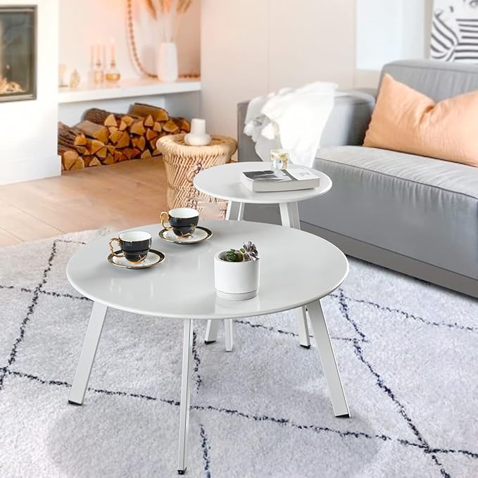 Patio Outdoor Coffee Table Set of 2 - Image 4
