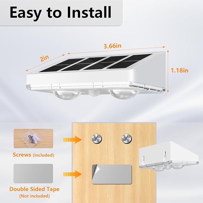 NIORSUN Solar Fence Lights, 16 Pack Solars Deck Light, Warm White Color - Image 6